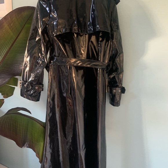 Limited edition Cardi B for Fashion Nova black Trench coat SOLD OUT size MEDIUM - Picture 5 of 16